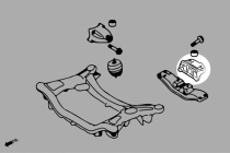 Hyundai GENESIS COUPE 08-12 (6AT / 8AT) Växellådsfäste Bakre - 1Delar/Set (M8) Hardrace